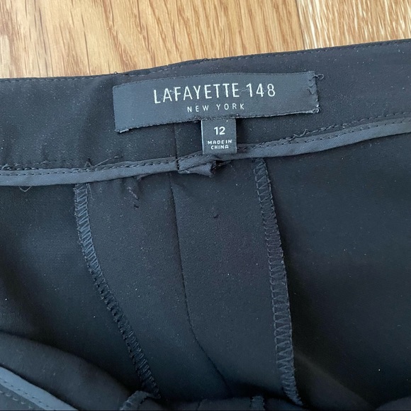 ❤️SOLD❤️ LAFAYETTE 148 NY BLACK BLEEKER DRESS PANT TROUSER SZ 12 - Picture 8 of 10